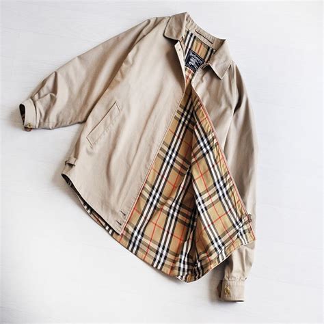 vintage burberry nova check tanned harrington jacket|Burberry Vintage XX century Harrington Jacket Nova Check S / .